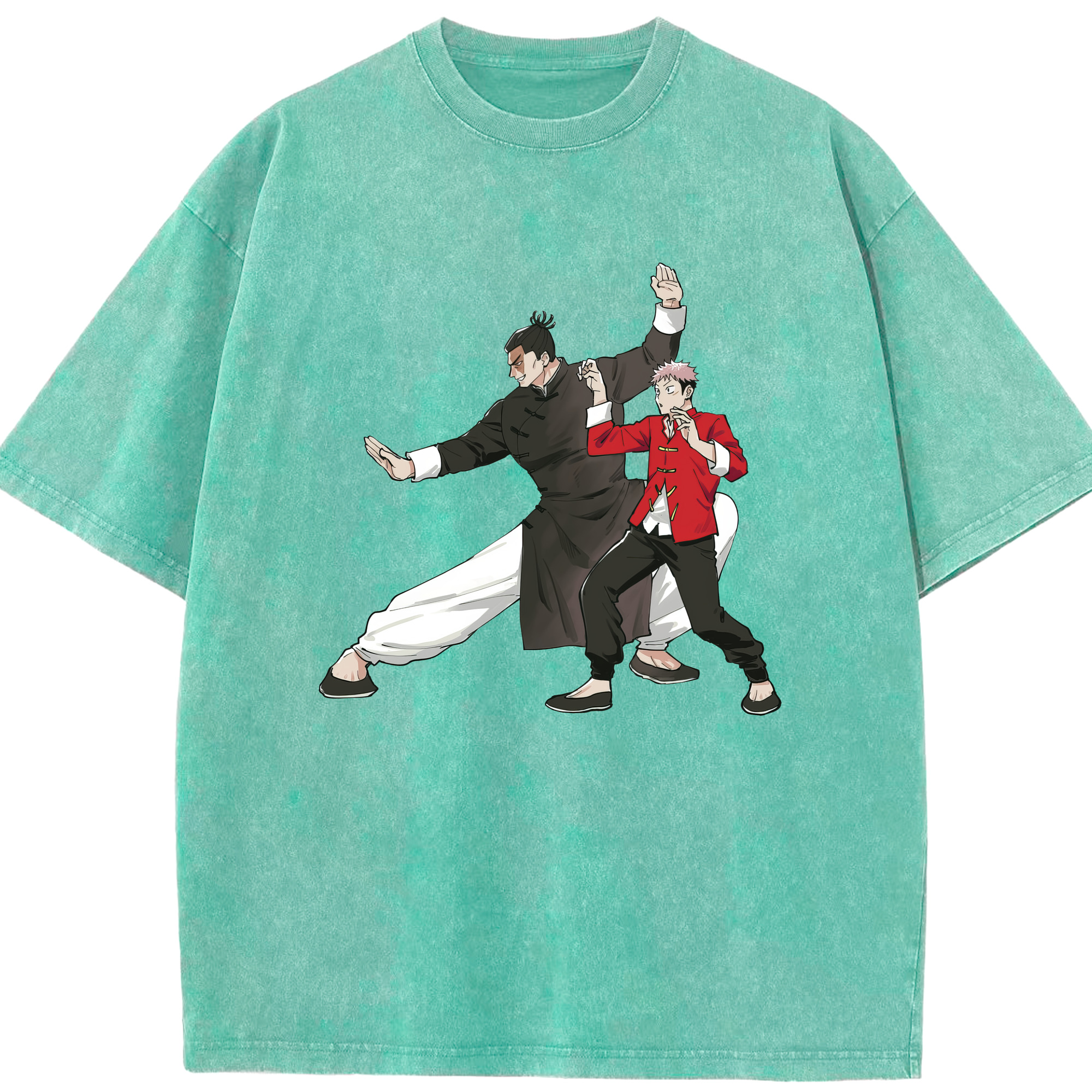 （画像用） 呪術廻戦 Jujutsu Kaisen 綿100% ヴィンテージ風 半袖Tシャツ（フロントプリント）